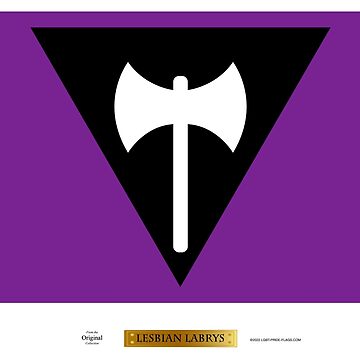 Artwork thumbnail, Lesbian Labrys LGBT Pride Flag by LGBT-Pride-Flag