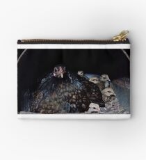 Dark Bantam Chicken and baby chicks Studio Pouch