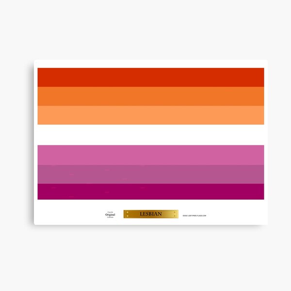 Lesbian LGBT Pride Flag Canvas Print