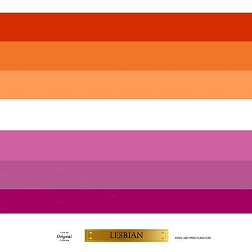 Artwork thumbnail, Lesbian LGBT Pride Flag by LGBT-Pride-Flag