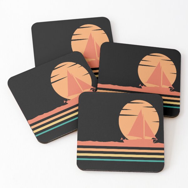 Item preview, Sailboat Sunset Cute Sailing Retro Vintage For Sailboat Sail Lovers designed and sold by Thecitiesstore.