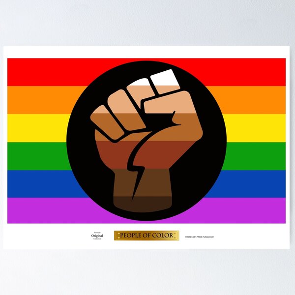 People Of Color LGBT Pride Flag Poster