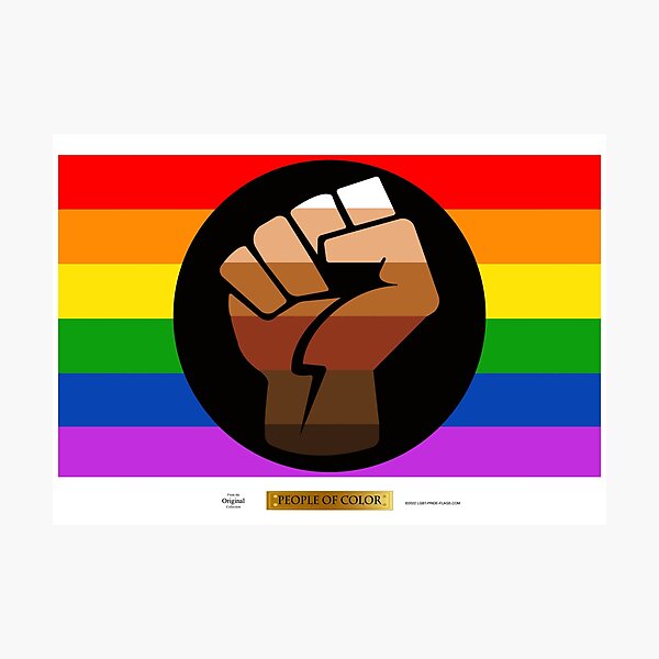 People Of Color LGBT Pride Flag Photographic Print