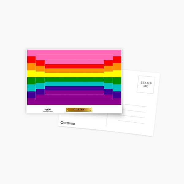 Stack Of 3 LGBT Pride Flag Postcard