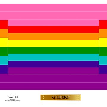 Artwork thumbnail, Stack Of 3 LGBT Pride Flag by LGBT-Pride-Flag