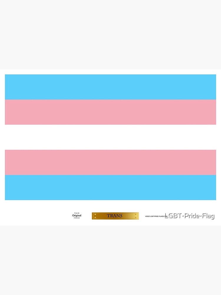 Thumbnail 3 of 3, Poster, Trans LGBT Pride Flag designed and sold by LGBT-Pride-Flag.