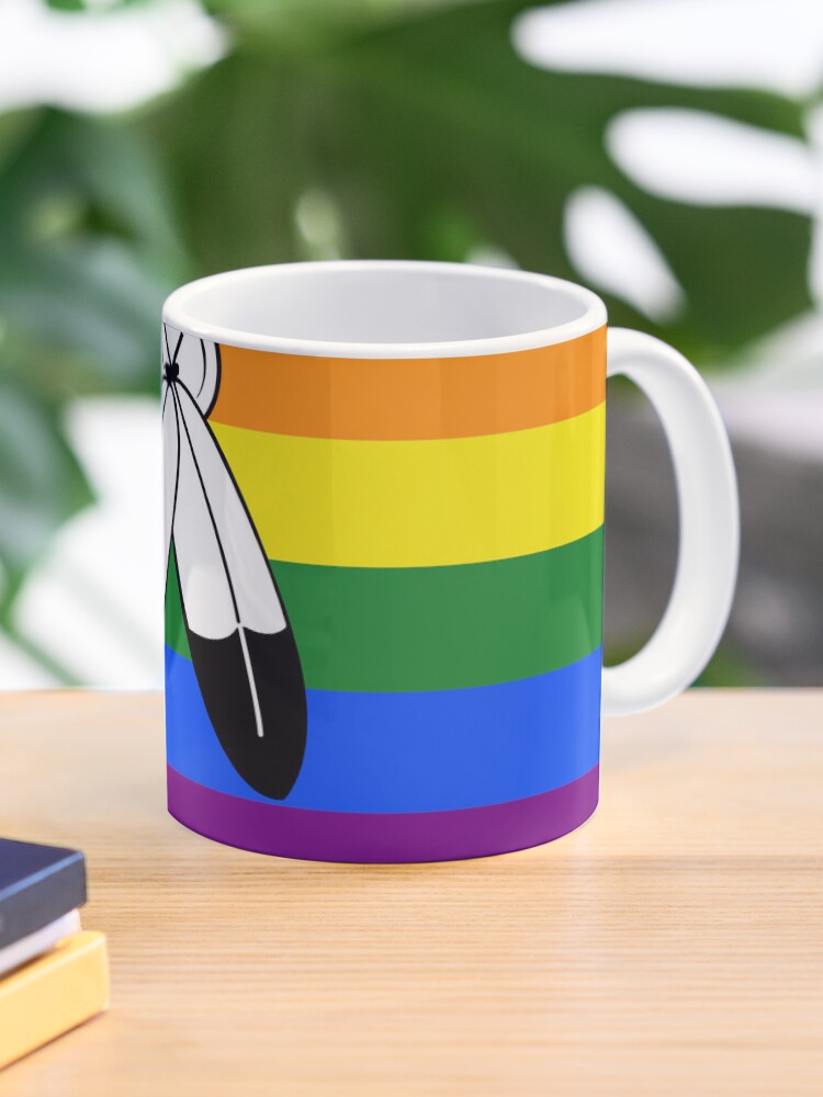 Thumbnail 1 of 6, Coffee Mug, Two Spirited LGBT Pride Flag designed and sold by LGBT-Pride-Flag.