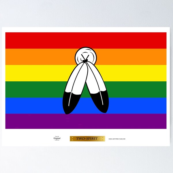 Two Spirited LGBT Pride Flag Poster