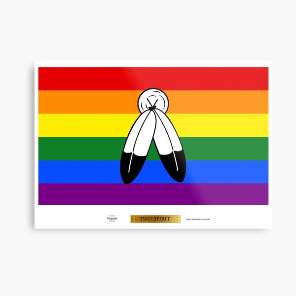 Two Spirited LGBT Pride Flag Metal Print