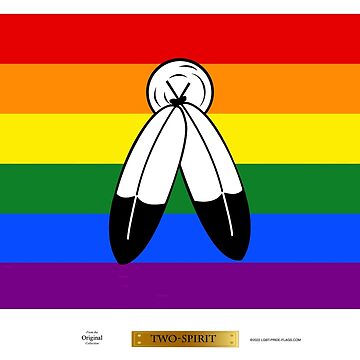 Artwork thumbnail, Two Spirited LGBT Pride Flag by LGBT-Pride-Flag