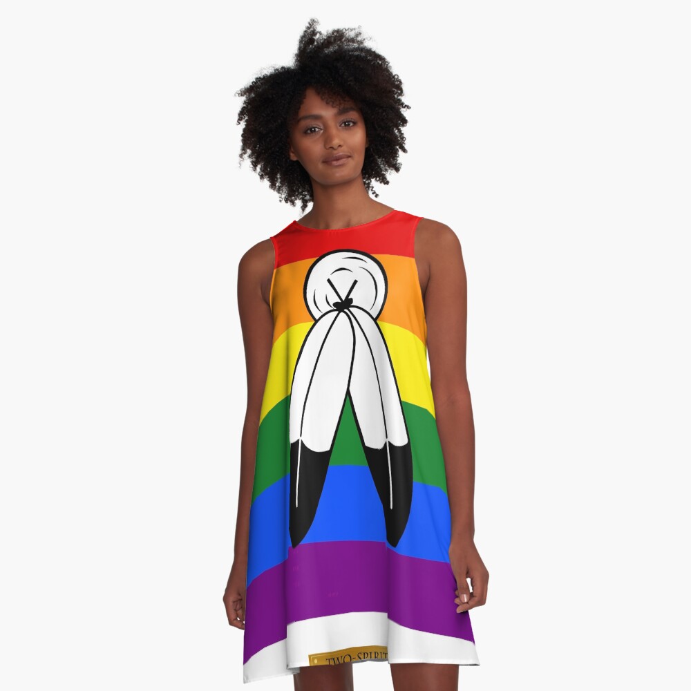 Item preview, A-Line Dress designed and sold by LGBT-Pride-Flag.