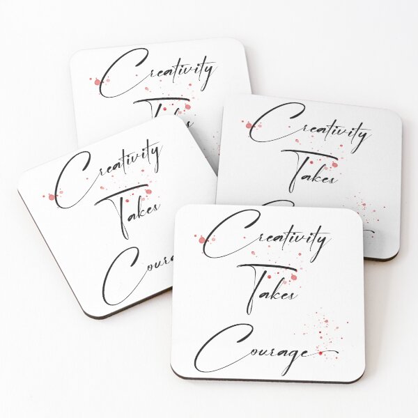 Item preview, Creativity takes courage. for creative people only designed and sold by GeoffBeattie.