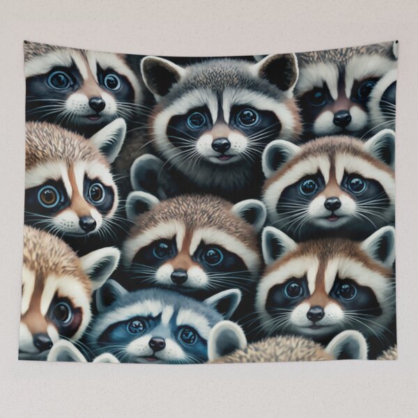 Item preview, Cheeky Racoon Collage, You Can Always Find Hope in a Racoon's Eyes designed and sold by Orianah.