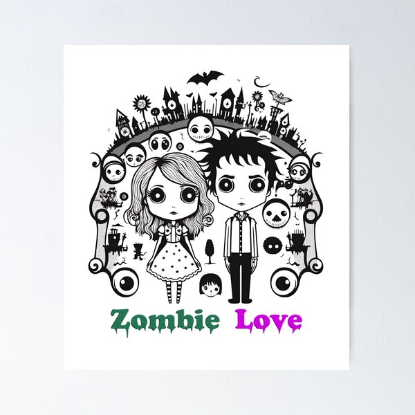 Item preview, Zombie Love A Romance gift for love never dies designed and sold by Delltaman.