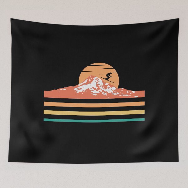 Item preview, Skiing Retro Vintage Art Cute Sking Design For Skier Snowboard Funny Skiing designed and sold by Thecitiesstore.