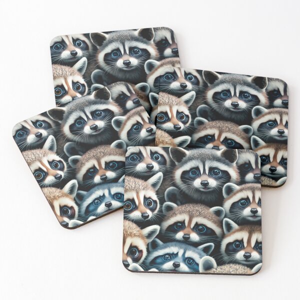 Item preview, Cheeky Racoon Collage, You Can Always Find Hope in a Racoon's Eyes designed and sold by Orianah.