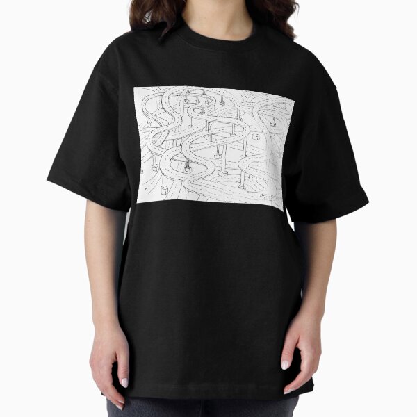 Messy highways in town Oversized T-Shirt