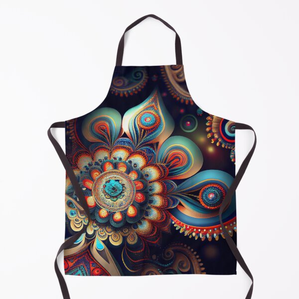 Item preview, Intense Artistic Bejeweled Bohemian Pattern Digital Painting designed and sold by CodeAndColors.