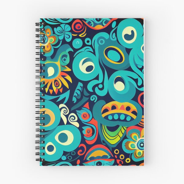 Item preview, Vivid Cute Intense Pacific Islander Pattern Digital Painting designed and sold by CodeAndColors.