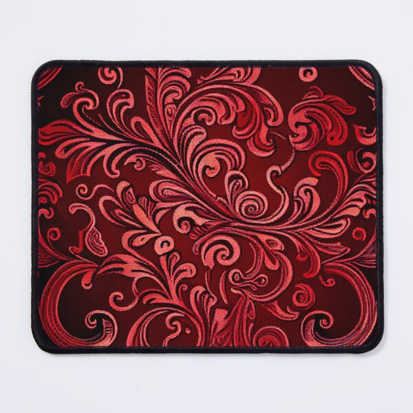 Item preview, Luxury Red Coarse Western Pattern Digital Painting designed and sold by CodeAndColors.