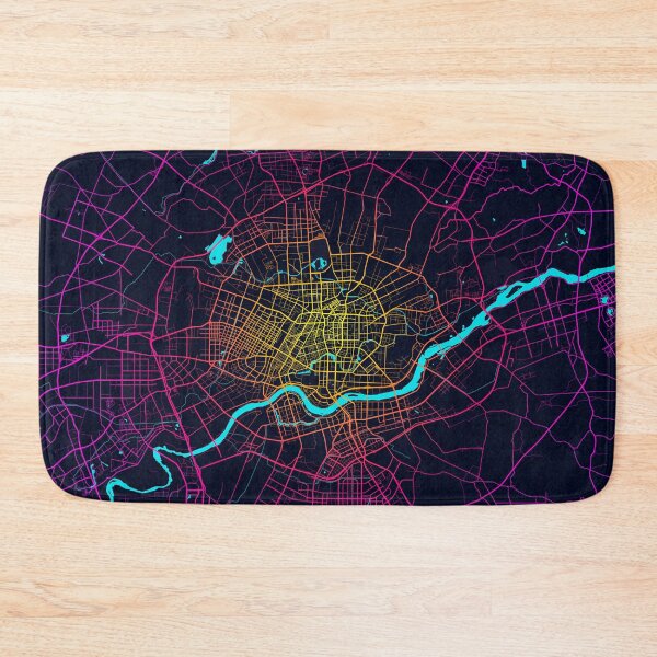 Item preview, Shenyang City Map of Liaoning, China - Neon designed and sold by deMAP.