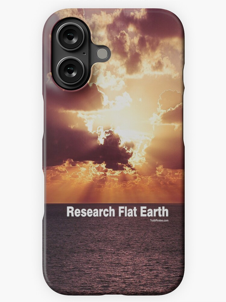 Thumbnail 1 of 4, iPhone Case, Research Flat Earth designed and sold by truthpirates.