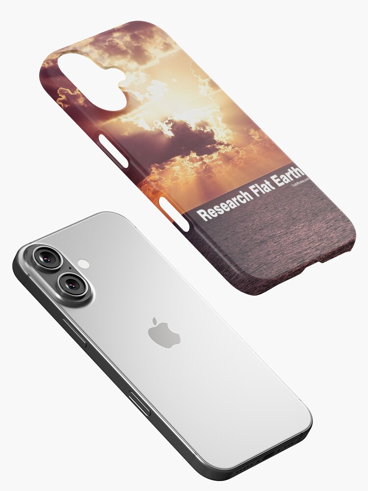 Thumbnail 2 of 4, iPhone Case, Research Flat Earth designed and sold by truthpirates.