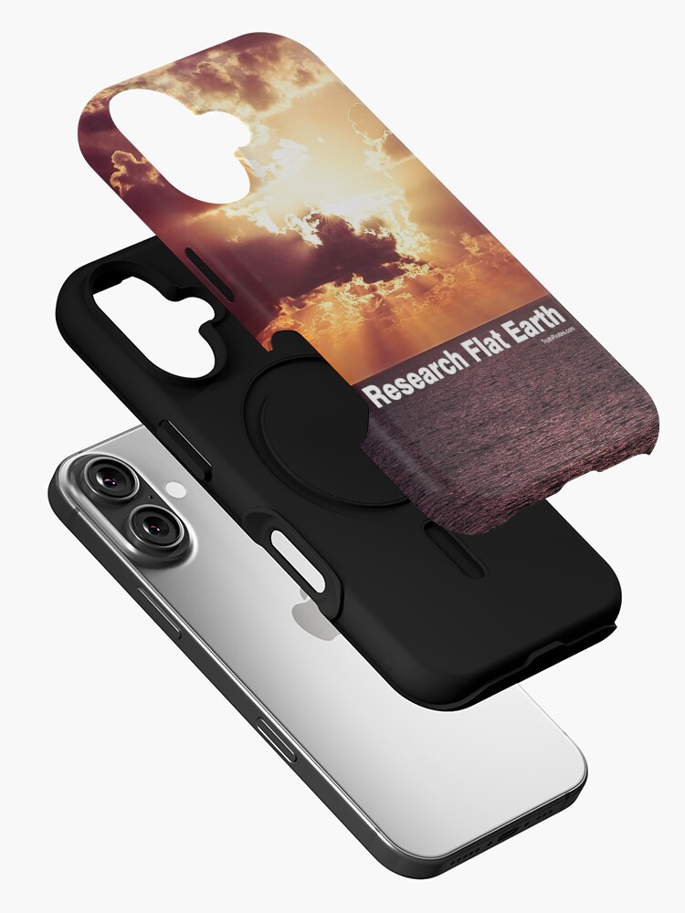 Thumbnail 2 of 4, iPhone Case, Research Flat Earth designed and sold by truthpirates.