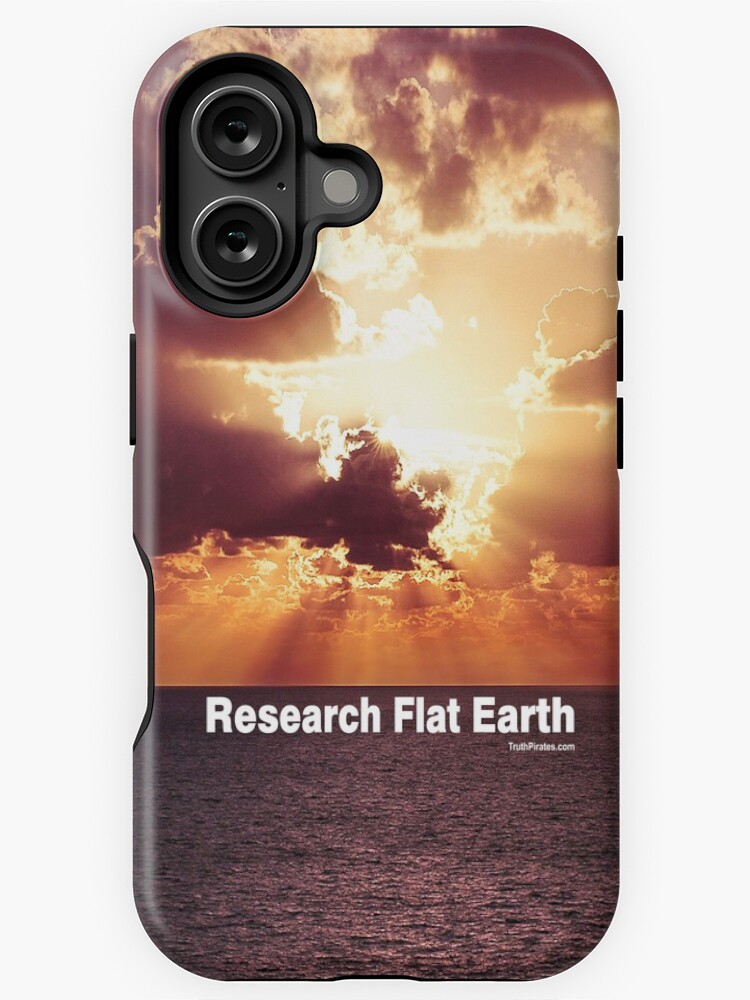 Thumbnail 1 of 4, iPhone Case, Research Flat Earth designed and sold by truthpirates.
