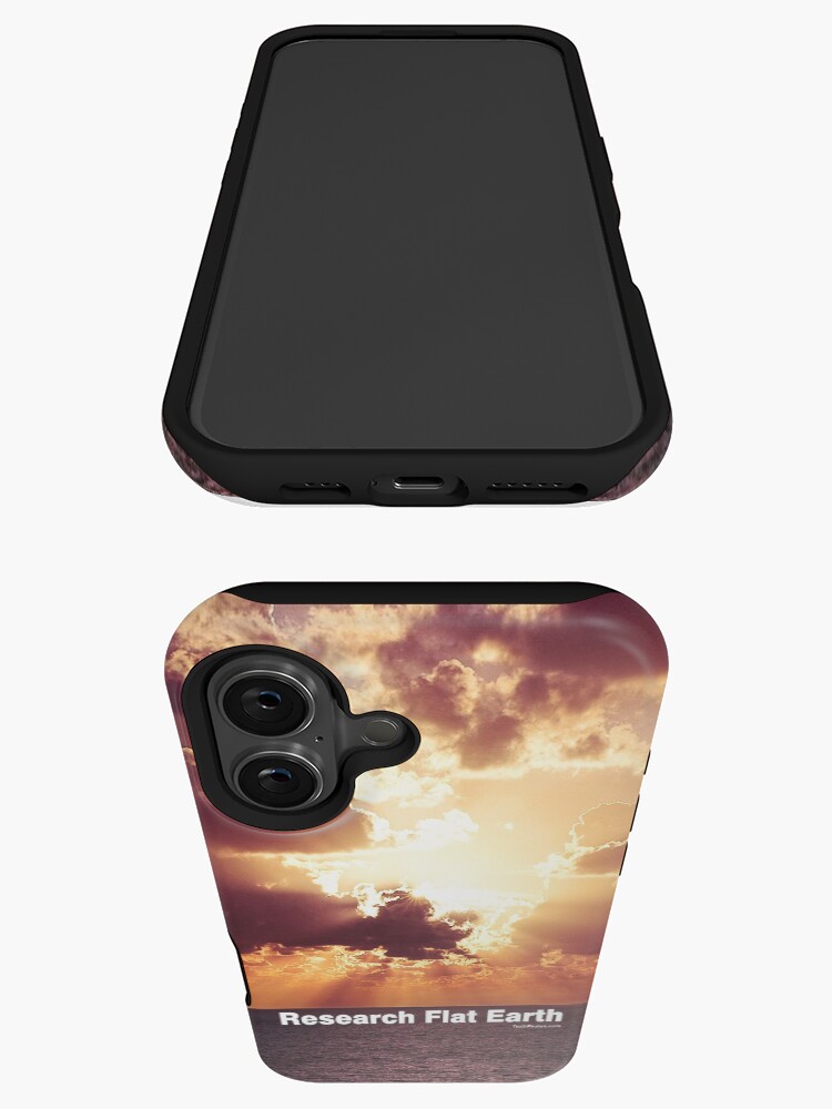 Thumbnail 3 of 4, iPhone Case, Research Flat Earth designed and sold by truthpirates.