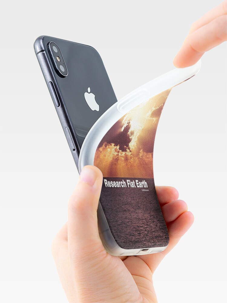 Thumbnail 4 of 5, iPhone Case, Research Flat Earth designed and sold by truthpirates.