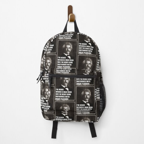 Item preview, I've Never Wished A Man Dead, But I've Read Some Obituaries With Great Pleasure - Mark Twain Literary Quote designed and sold by SubtleSplit.