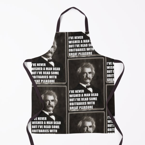 Item preview, I've Never Wished A Man Dead, But I've Read Some Obituaries With Great Pleasure - Mark Twain Literary Quote designed and sold by SubtleSplit.