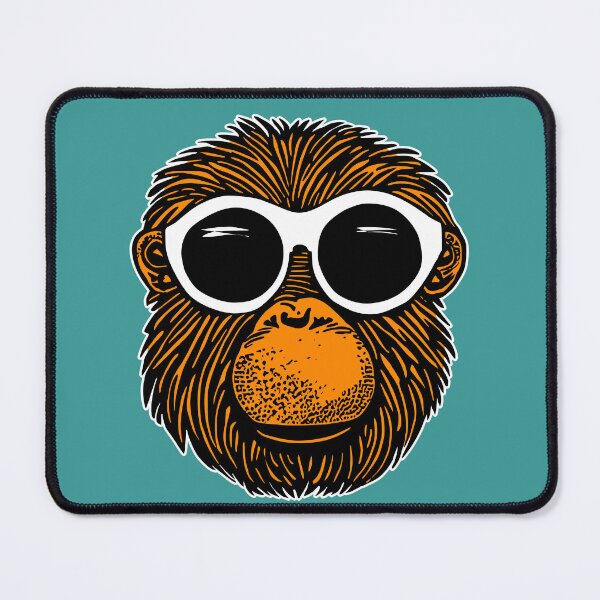 Item preview, Monkey with sunglasses designed and sold by Fellball.