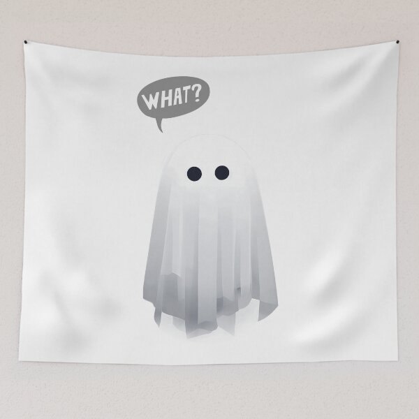 Item preview, Cute Confused Ghost designed and sold by ArtAT.