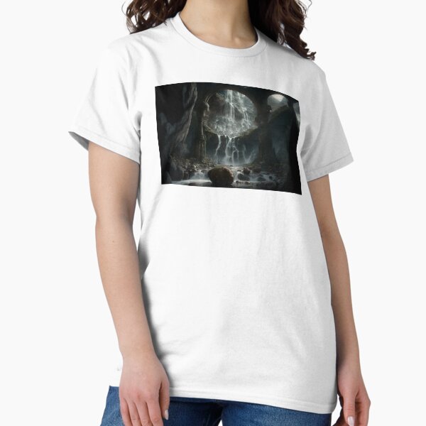 Item preview, Beautiful Landscape Painting, Waterfall designed and sold by RealmsImagined.