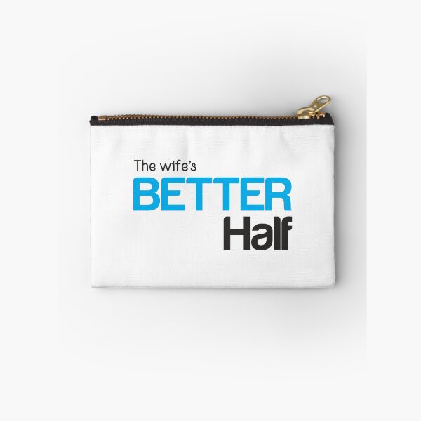 Item preview, The Wife's Better Half - Gift for spouse: Husband - Cyan / Blue designed and sold by pixelspantry.