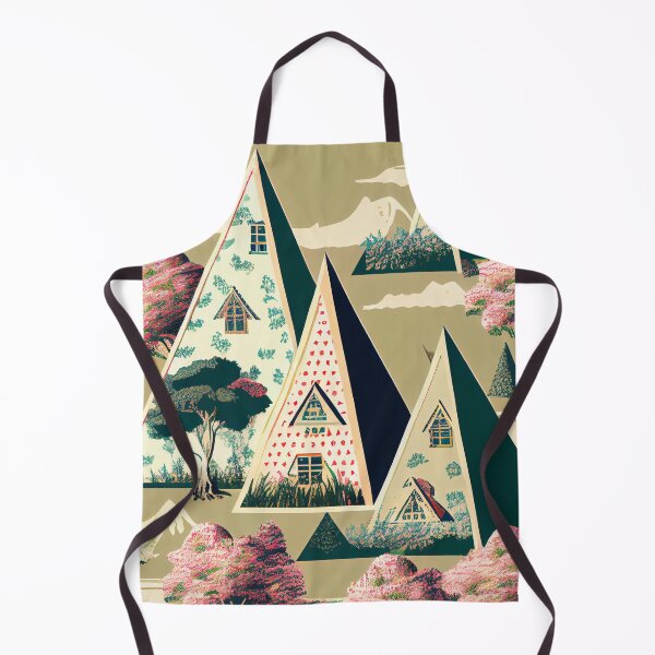 Item preview, Triangular Detailed English Countryside Chic Pattern Digital Painting designed and sold by CodeAndColors.