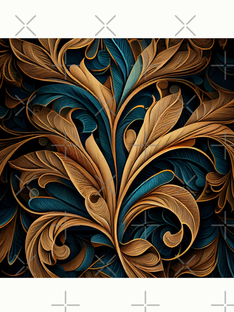 Imagen 6 de 6, Sudadera sin capucha con la obra Fine Natural Pattern Digital Painting, diseñada y vendida por CodeAndColors.