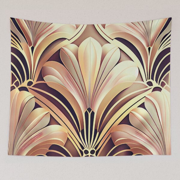 Item preview, Soft Classic Brilliant Art Deco Pattern Digital Painting designed and sold by CodeAndColors.