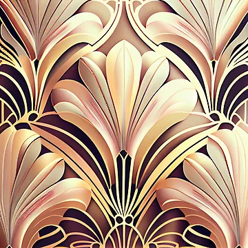 Vorschaubild zum Design Soft Classic Brilliant Art Deco Pattern Digital Painting von CodeAndColors