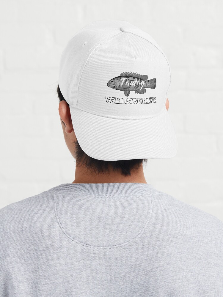 Fisherman Cat Fishing Snapback Hats for Men Women Hat Baseball Cap Flat  Bill Visor White Hat