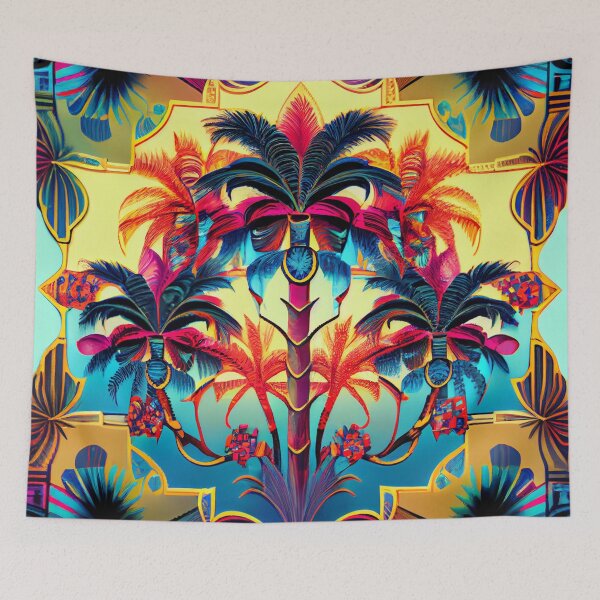 Item preview, Bejeweled California Chic Pattern Digital Painting designed and sold by CodeAndColors.