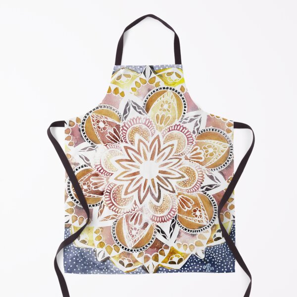Item preview, Mandala Snow Watercolor Art designed and sold by Glatti.