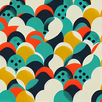 Vorschaubild zum Design Bright Minimalist Pattern Digital Painting von CodeAndColors