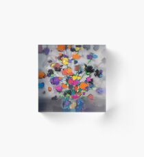 Floral Spectrum 1 Acrylic Block