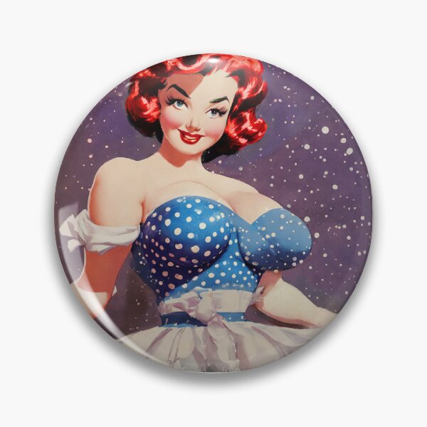 Item preview, Red Head Pinup Girl designed and sold by cutestpinups.