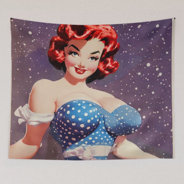 Item preview, Red Head Pinup Girl designed and sold by cutestpinups.