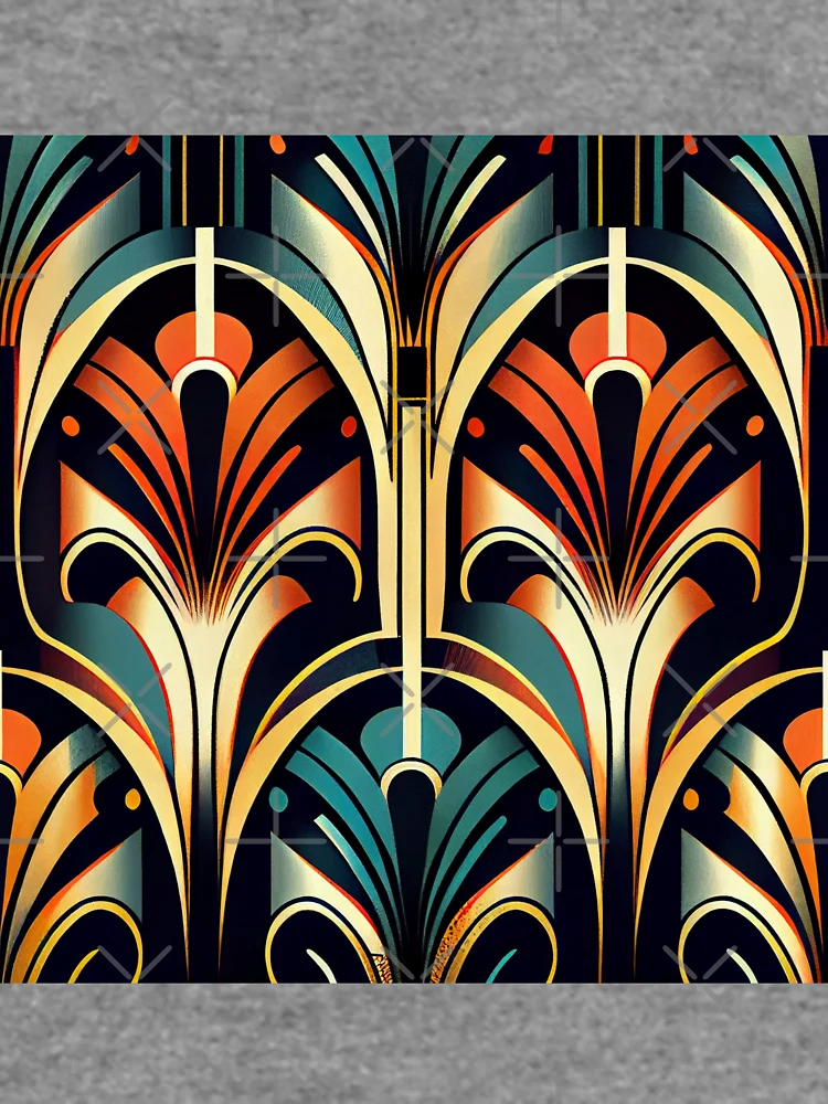 Thumbnail 6 von 6, Leichter Pullover, Colorful Art Deco Pattern Digital Painting designt und verkauft von CodeAndColors.