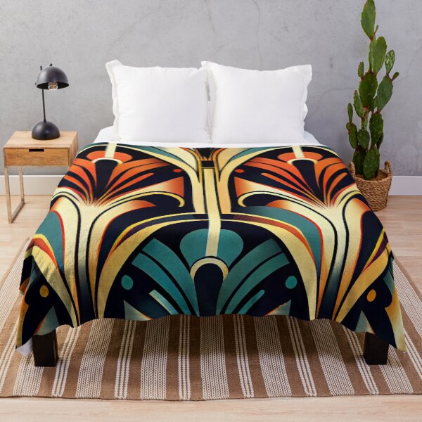 Item preview, Colorful Art Deco Pattern Digital Painting designed and sold by CodeAndColors.
